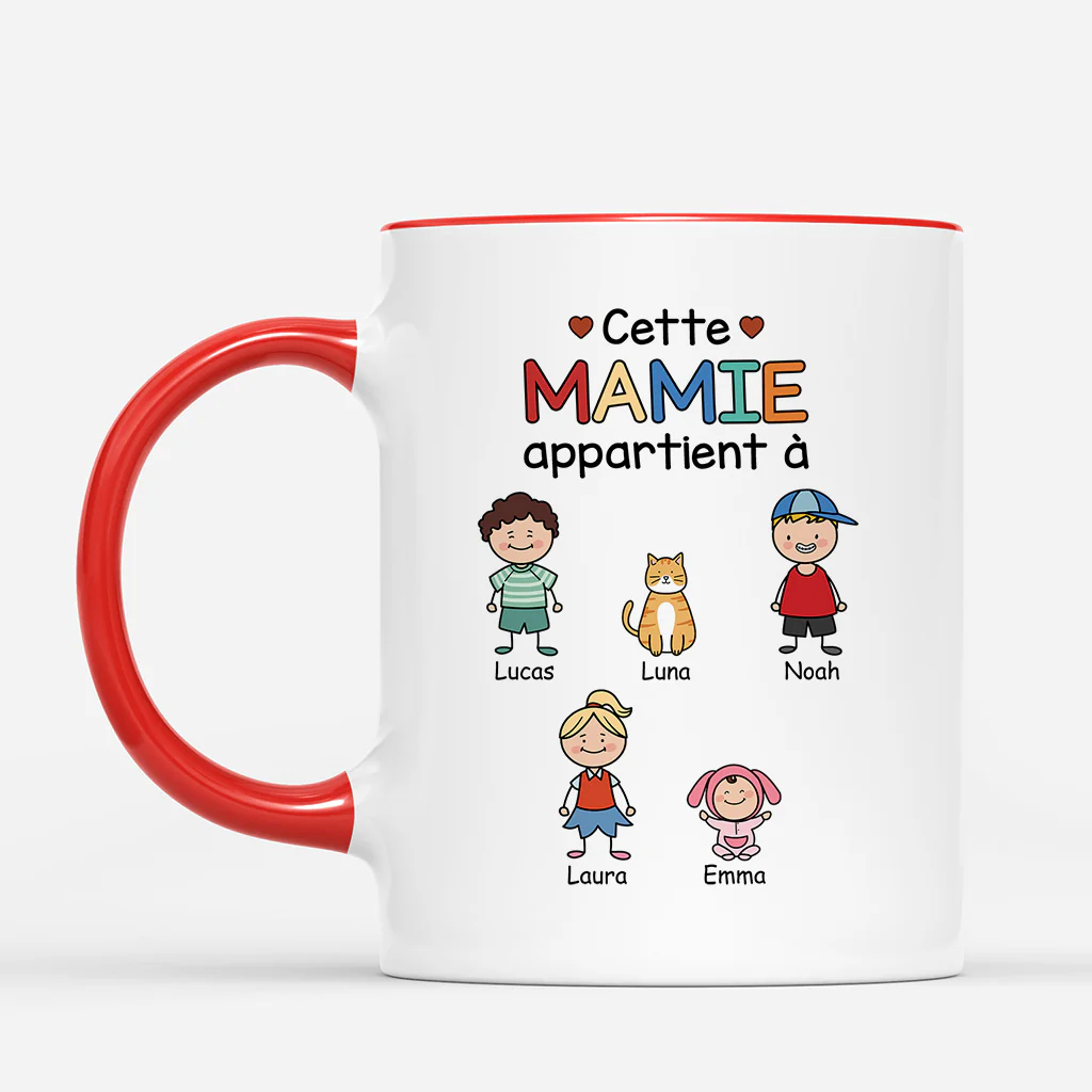 Mug Personnalisé - Ce Papy/Mamie Appartient À - Image 2