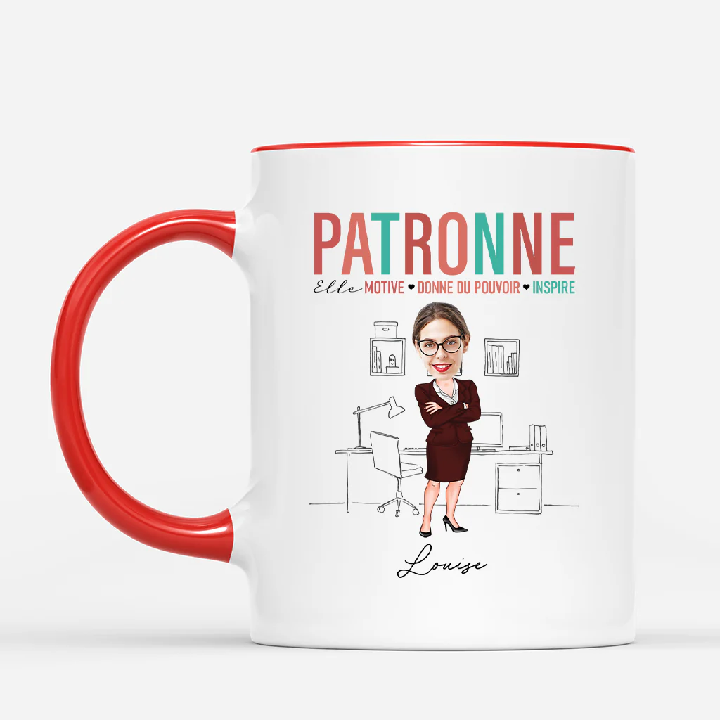Mug Personnalisé Patronne Avec Visage - Image 2