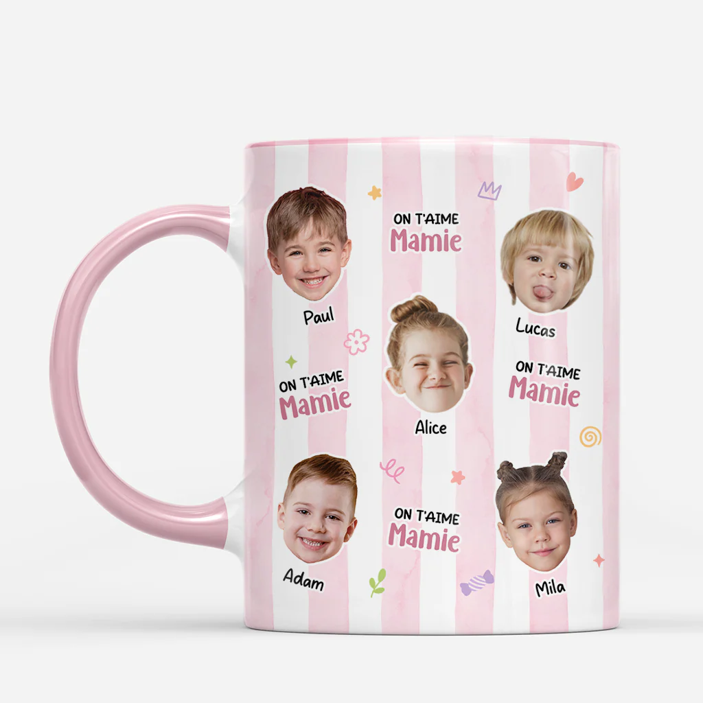Mug Personnalisé Papy - Photo Je T'aime Papy Mamie - Image 2
