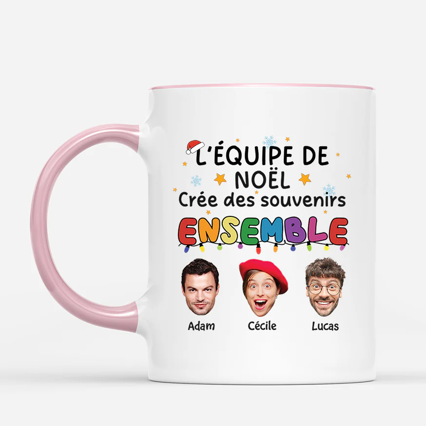 Mug Avec Photo Personnalisé Ami - L’Équipe De Noël - Image 2