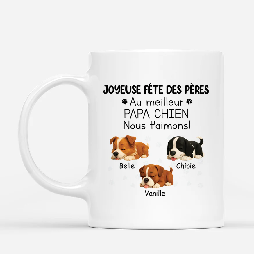 Mug personnalisé chien – Au meilleur Papa Chien