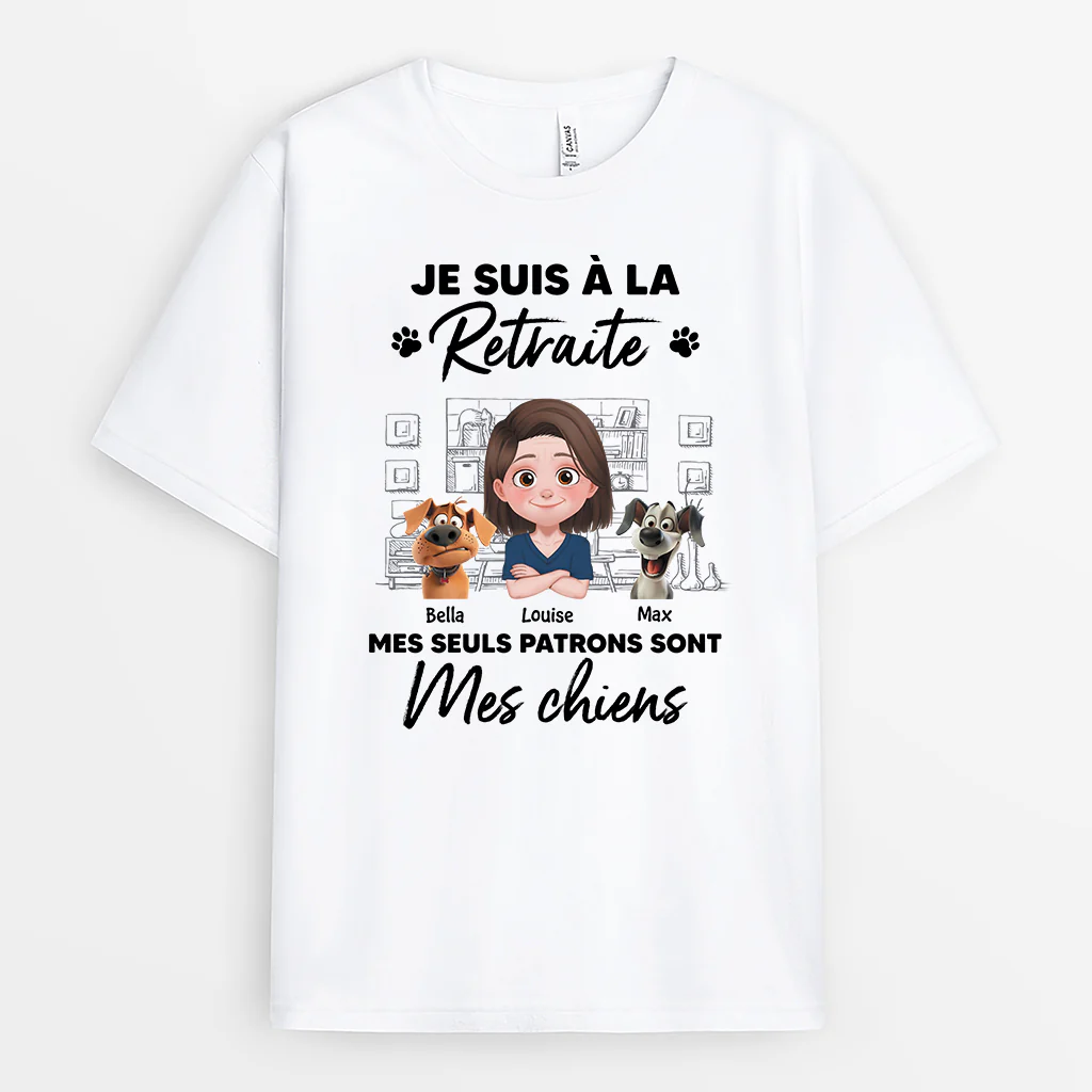 T Shirt Retraite Humour Personnalisé | Mes Seuls Patrons