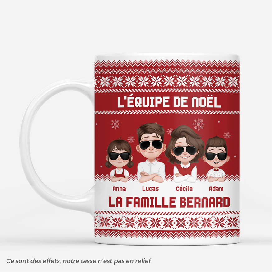 Mug Personnalisé Pour Famille - Notre Bande De Noël