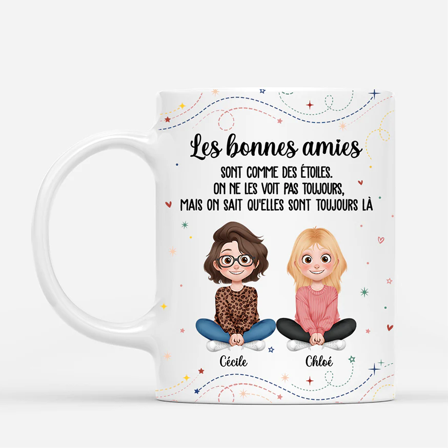 Tasse Personnalisée Femme Et Homme - Cadeau Meilleure Amie