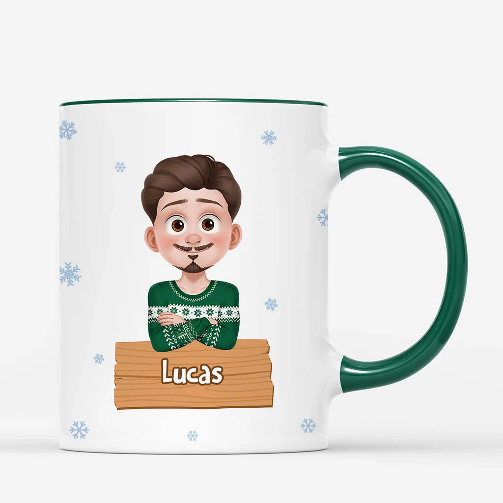 Mug Personnalisé Pour Femme Et Homme - Mode Noël - Image 3