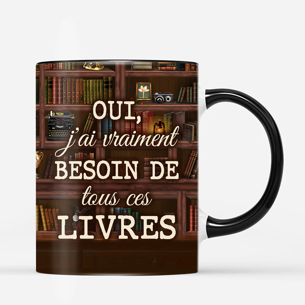 Tasse Personnalisée Homme/Femme - Tous Ces Livres - Image 3