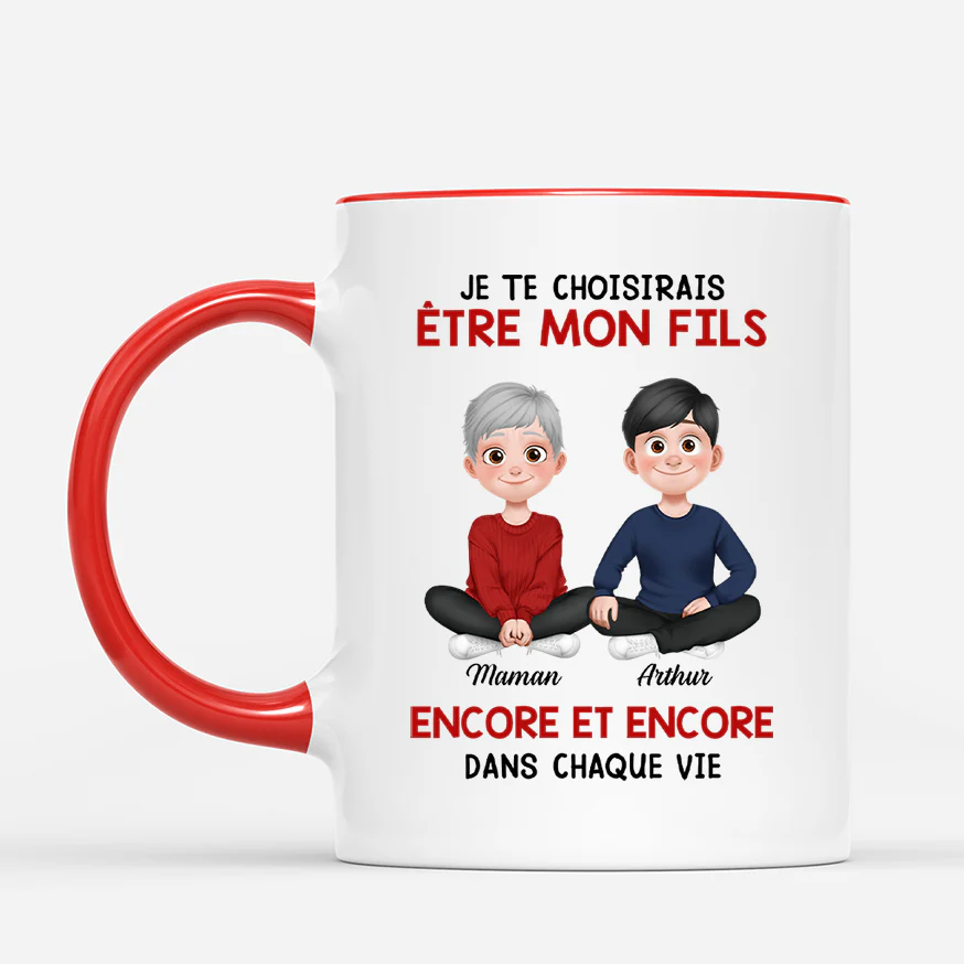 Mug Personnalisé - Je Te Choisirais Pour Être Ma Fille/Fils - Image 2