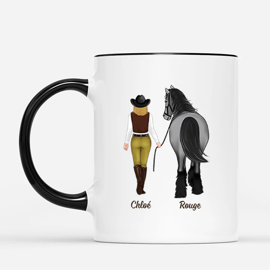 Mug Personnalisé Cheval - La Vie Est Meilleure Avec Un Cheval - Image 2