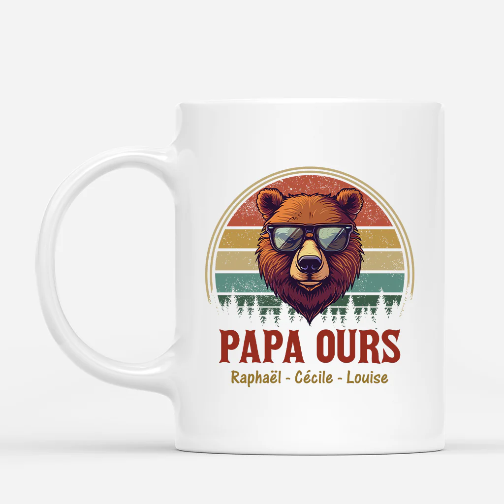 Mug Personnalisé Papa - Papa Ours