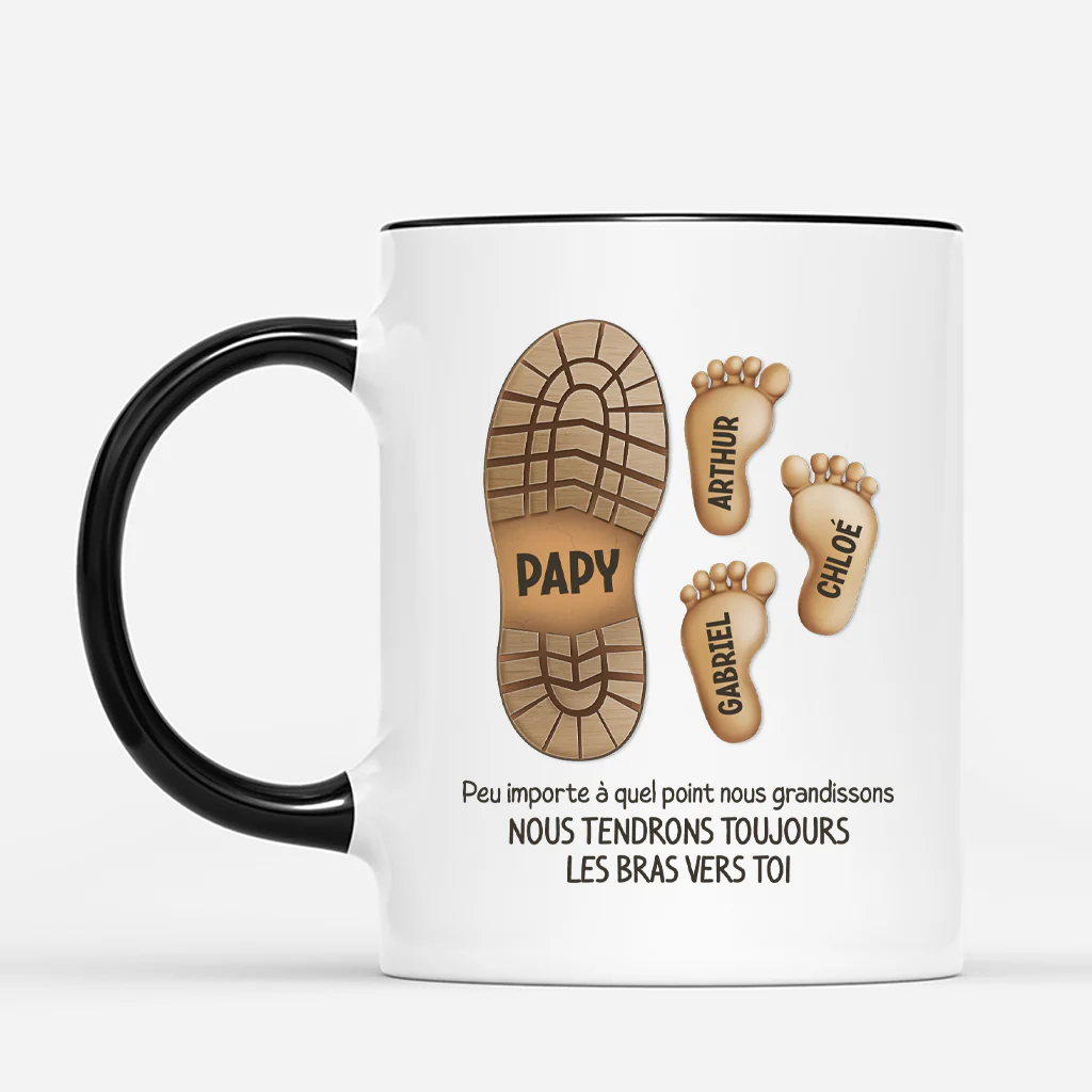 Mug Personnalisé Papa - Peu Importe À Quel Point Je Grandis - Image 2