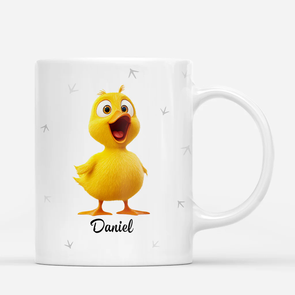 Mug Personnalisé Prénom Dessin Poule - Putain De Toi - Image 3