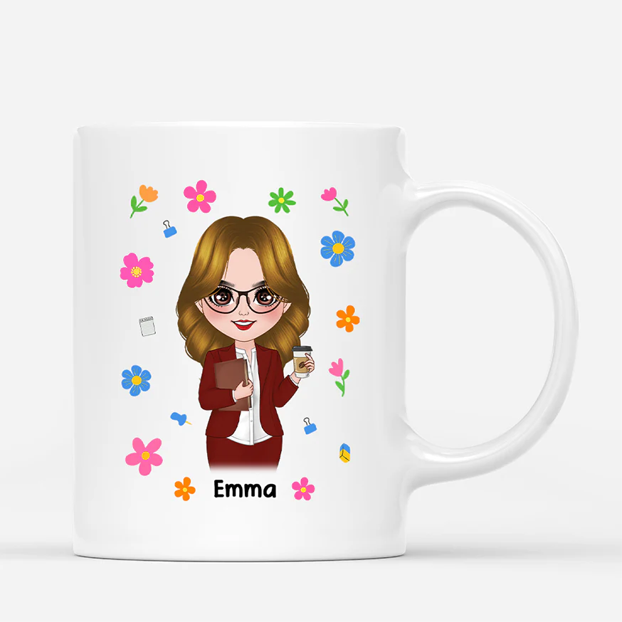 Tasse Personnalisée Merci Maîtresse - Enseigner Aimer Inspirer - Image 3