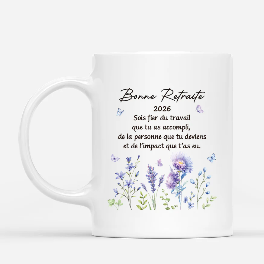 Mug Personnalisé Retraite - Bonne Retraite