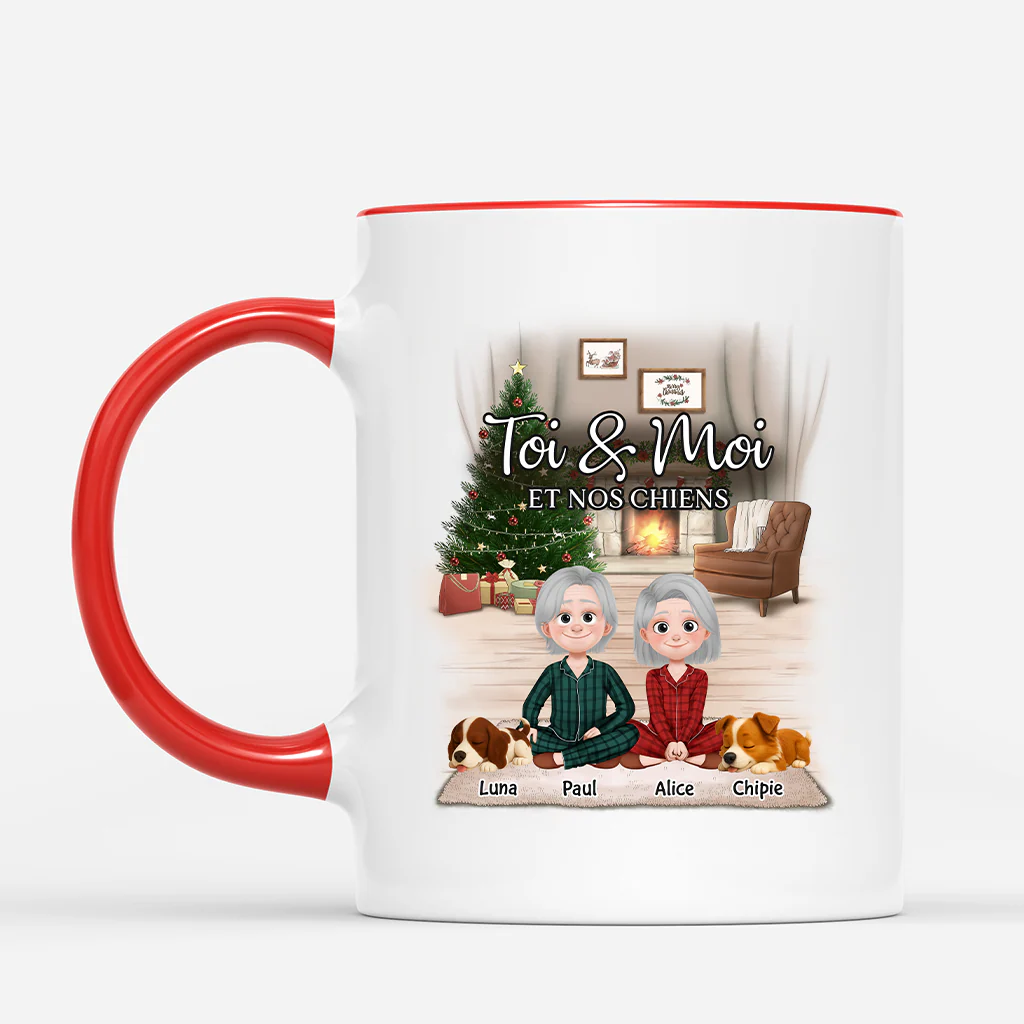 Mug personnalisé chien – Toi, moi et notre chien - Image 2
