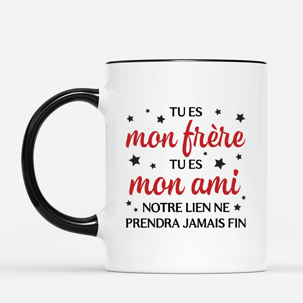 Tasse Personnalisée Texte | Tu Es Mon Frère Ma Sœur - Image 2