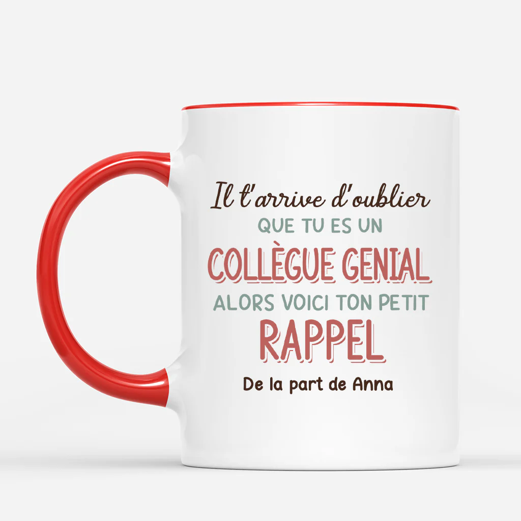 Tasse Personnalisée Collègue - Tu Es Un Collègue Génial - Image 2