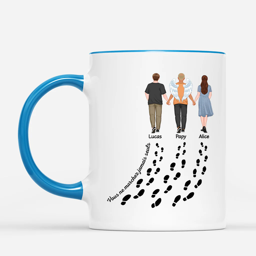 Tasse Personnalisée pour Maman - Je Ne Marches Jamais Seul - Image 2