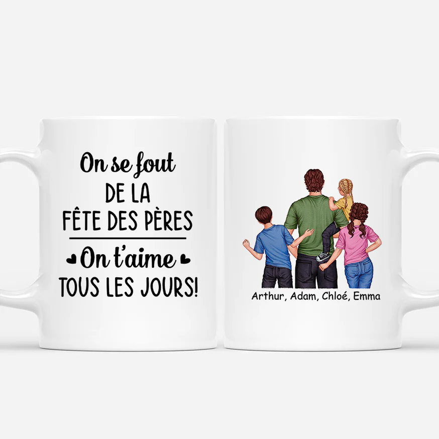 Mug Personnalisé Fête Des Pères - On T'Aime