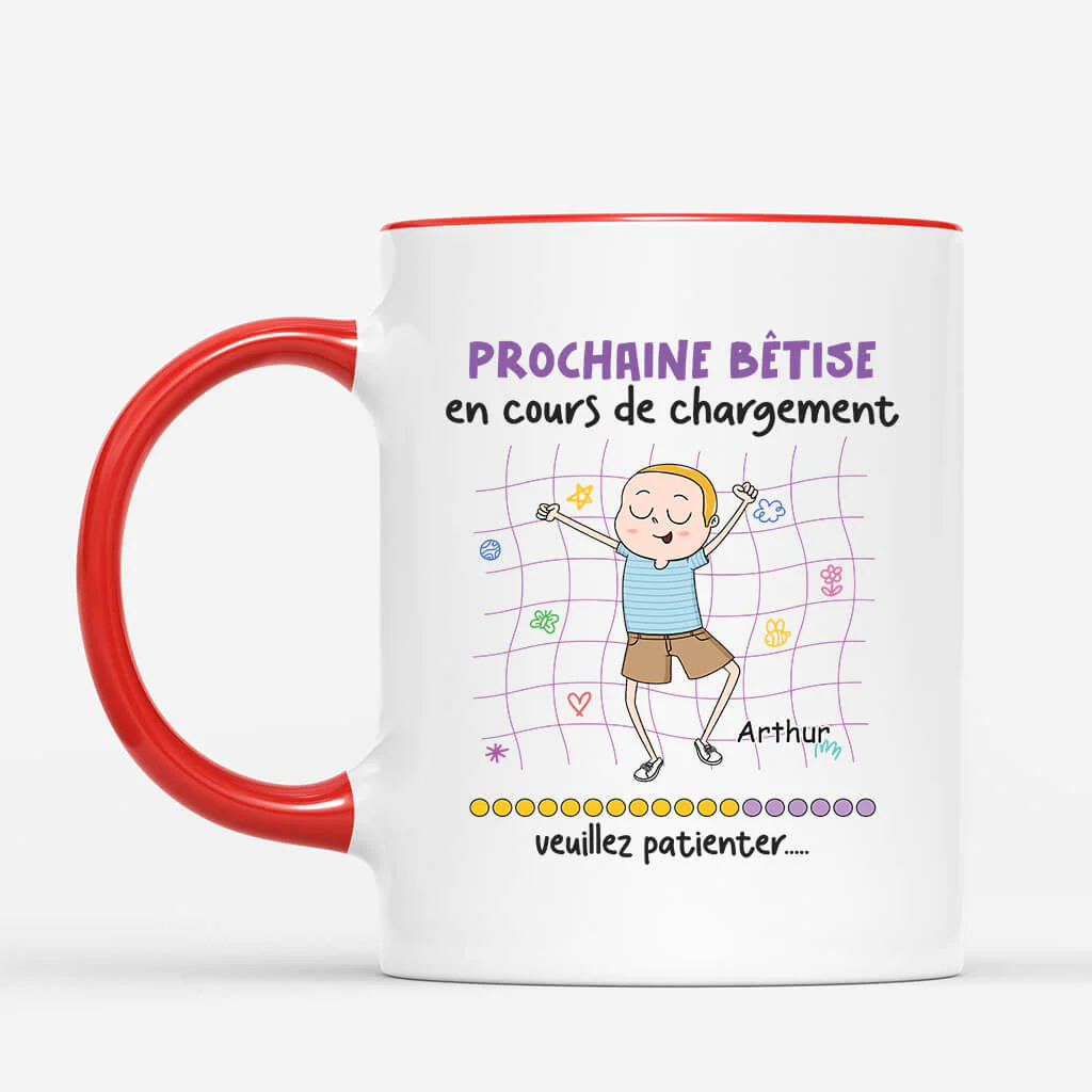 Tasse Personnalisée Humour - Prochaine Bêtise - Image 2