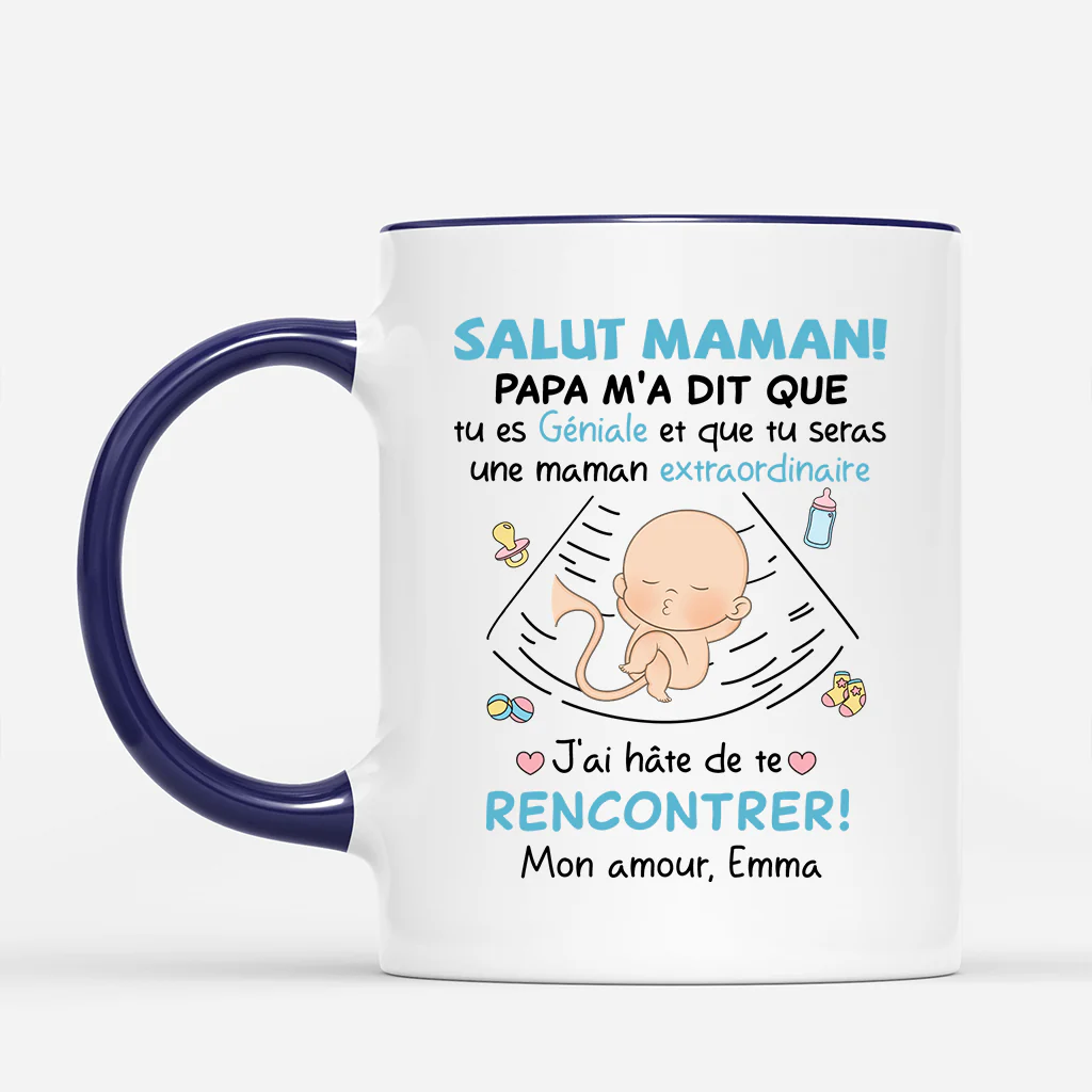 Mug Personnalisé pour Maman - Salut Maman - Image 2