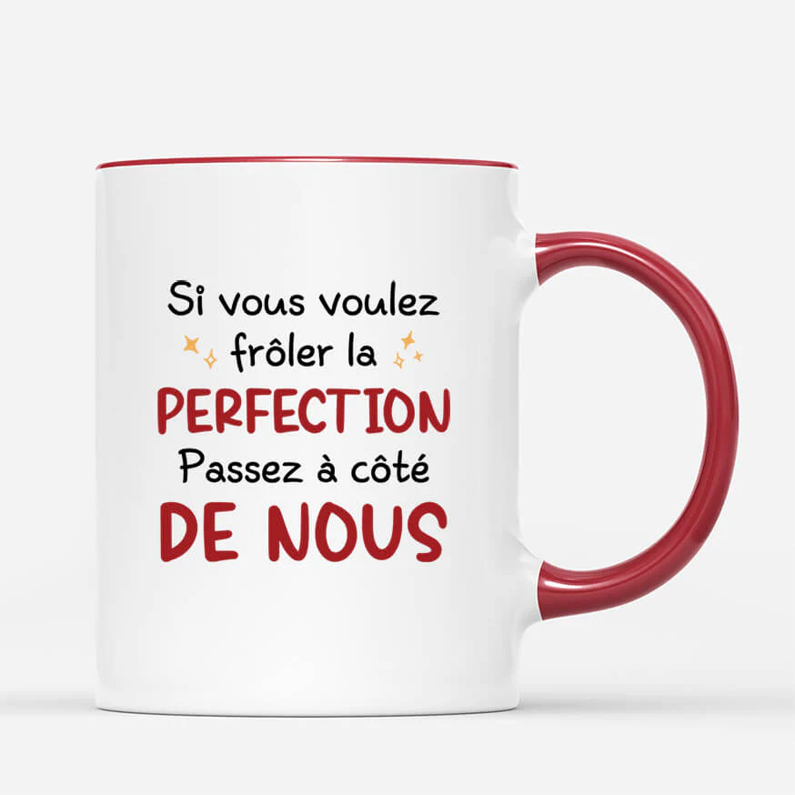 Tasse Personnalisée Amie | Si Vous Voulez Frôler La Perfection - Image 3