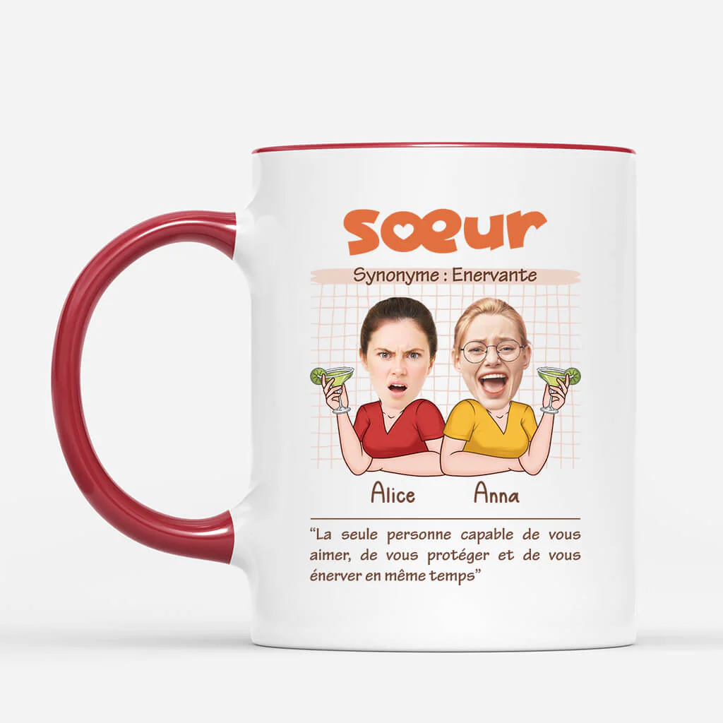 Mug Personnalisé Meilleure Amie | Sœur Énervante - Image 2