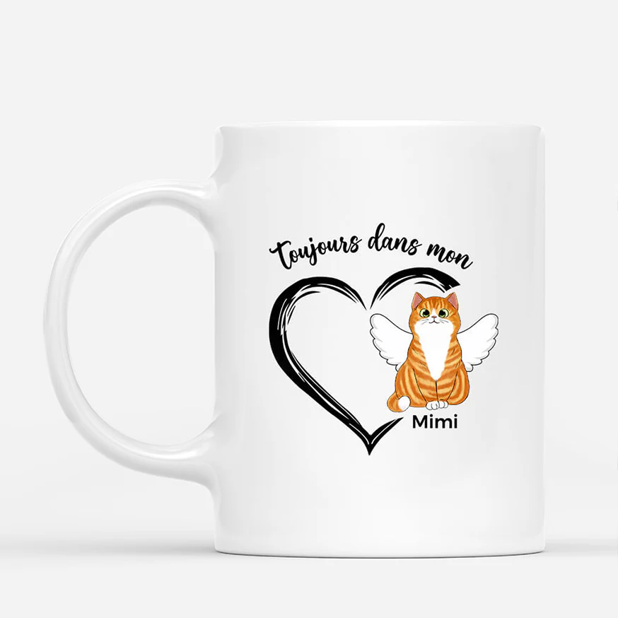 Mug Personnalisé Maman - Toujours Dans Mon Cœur Chat