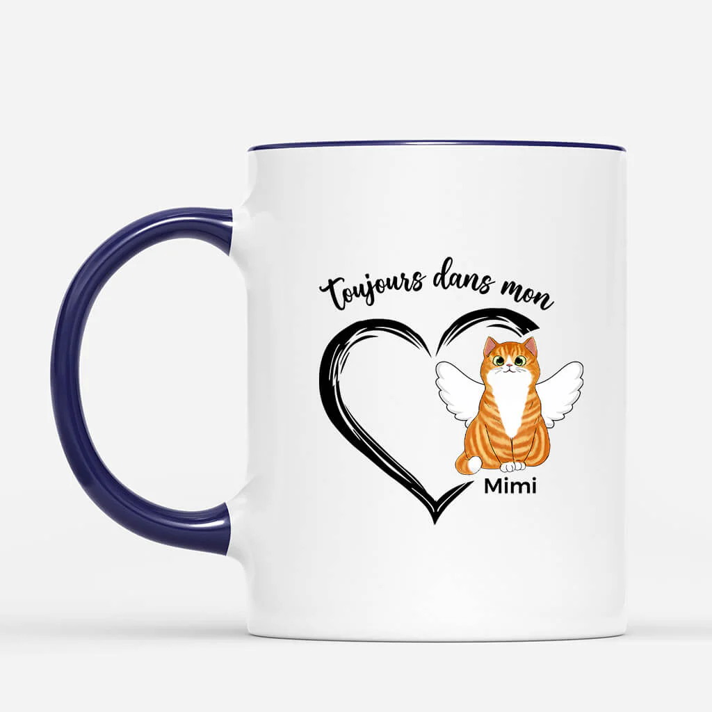 Mug Personnalisé Maman - Toujours Dans Mon Cœur Chat - Image 2