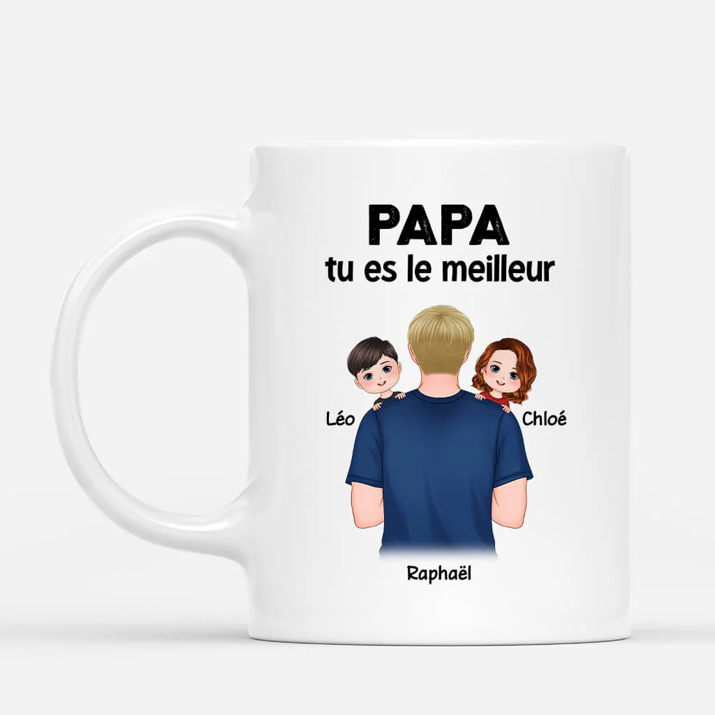 Mug Personnalisé Papa - Tu Es Le Meilleur Papa