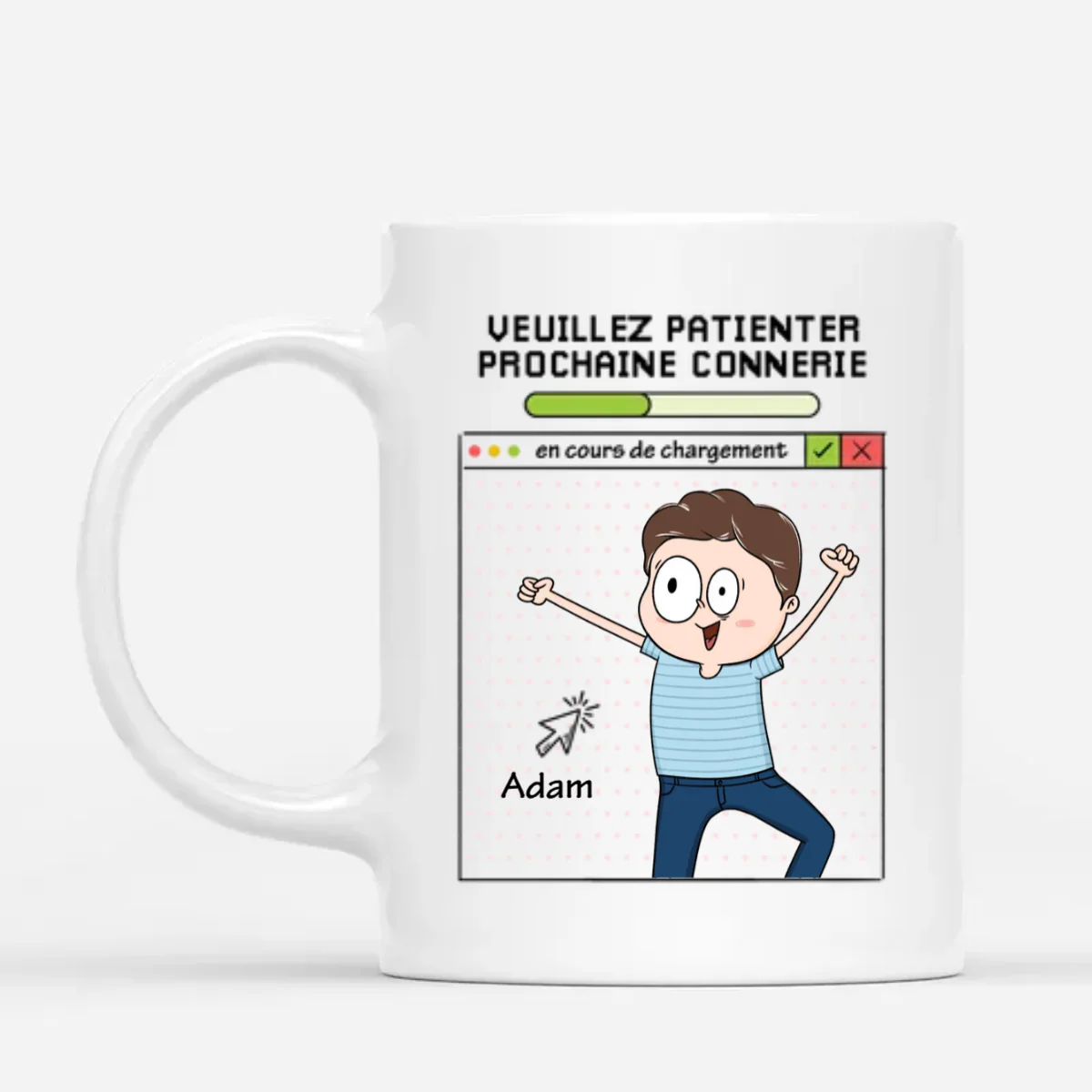 Mug Homme Personnalisé - Veuillez Patienter
