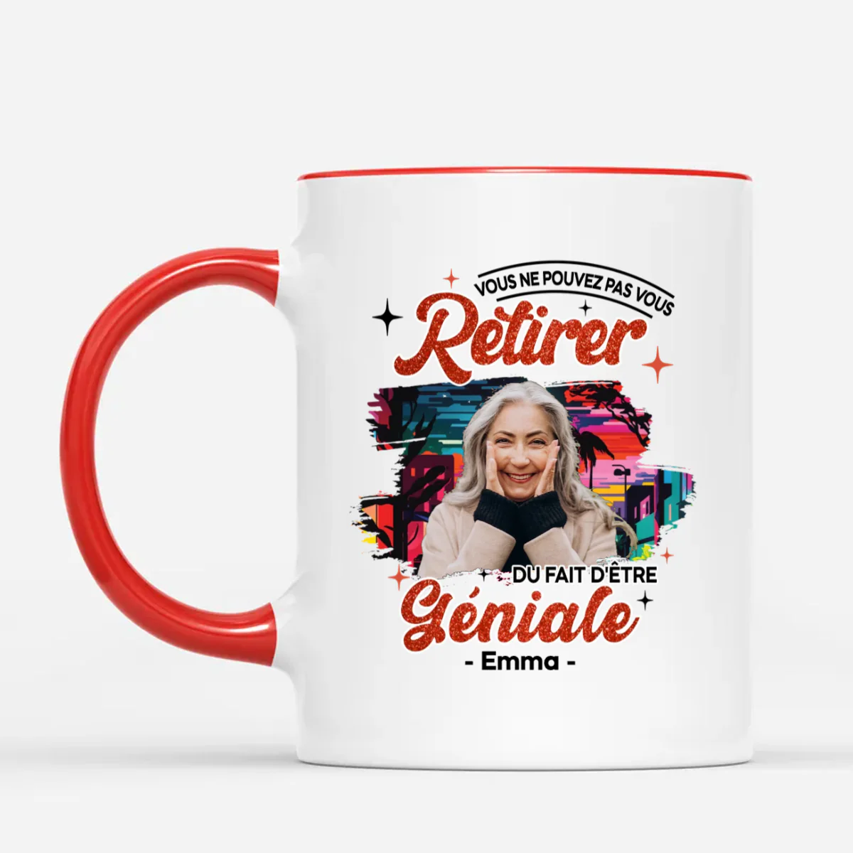 Mug Vous Ne Pouvez Pas Vous Retirer Du Fait d'Être Génial Personnalisé - Image 2