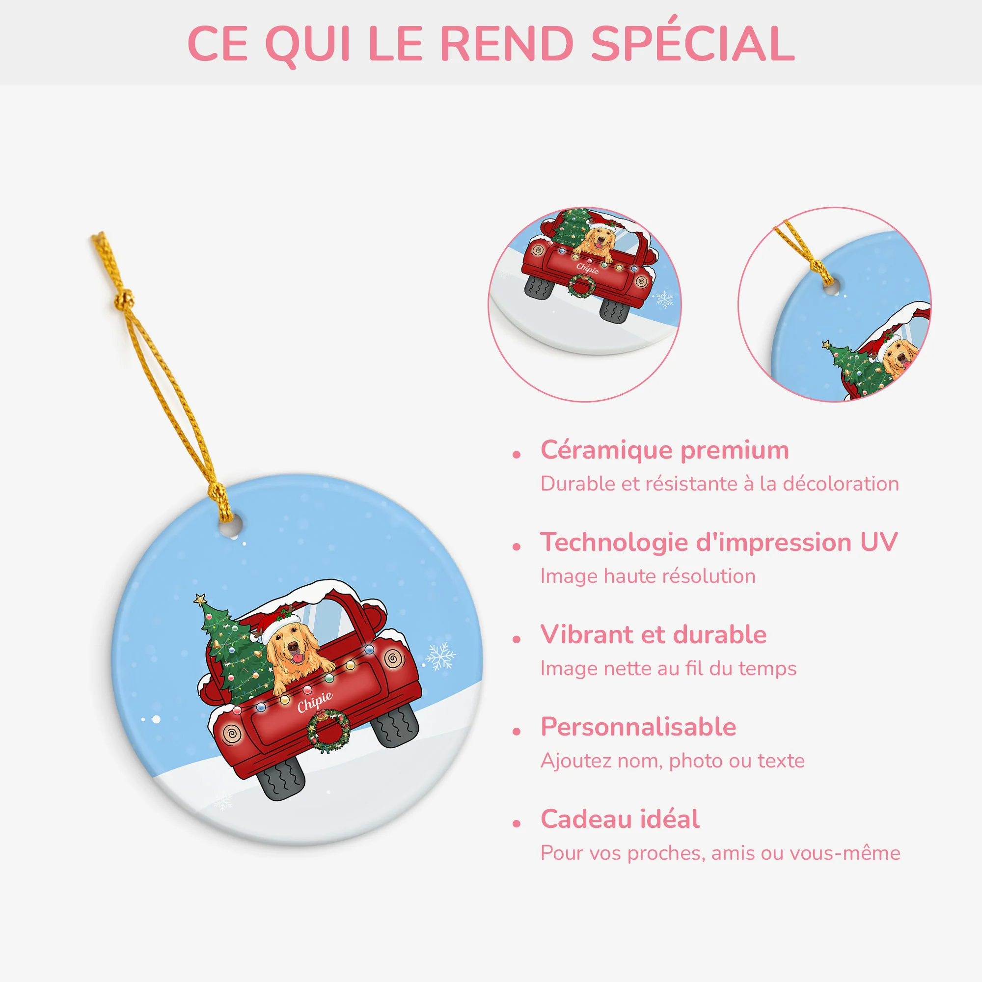 Ornement Noël De Chien Personnalisé - Image 4