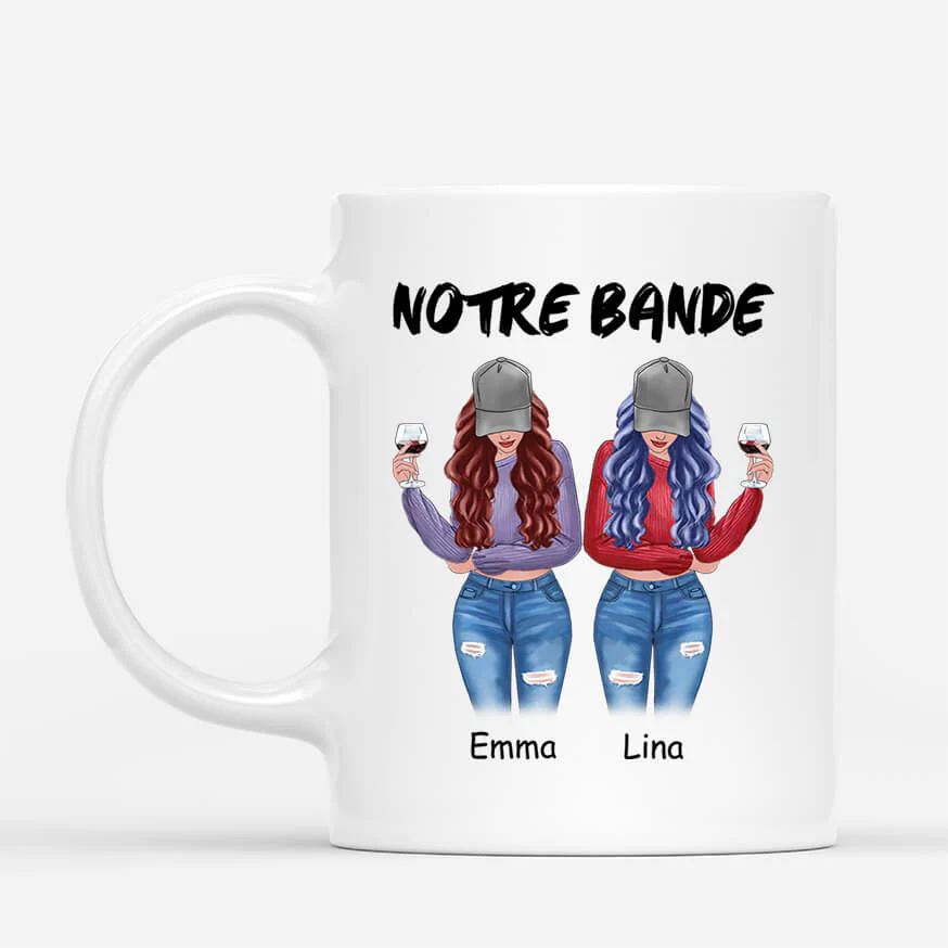 Mug Personnalisé Meilleure Amie | Notre Bande Stylée