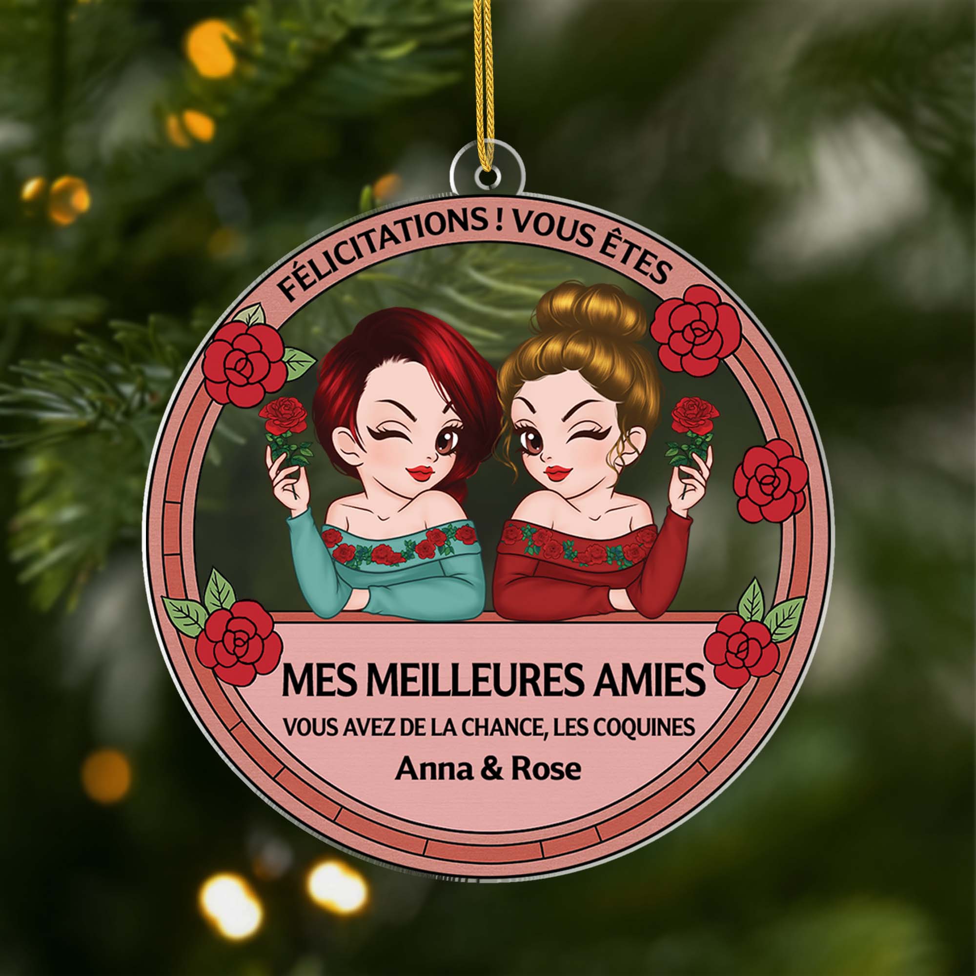 Ornement Acrylique Personnalisé - Tu Es Ma Meilleure Amie