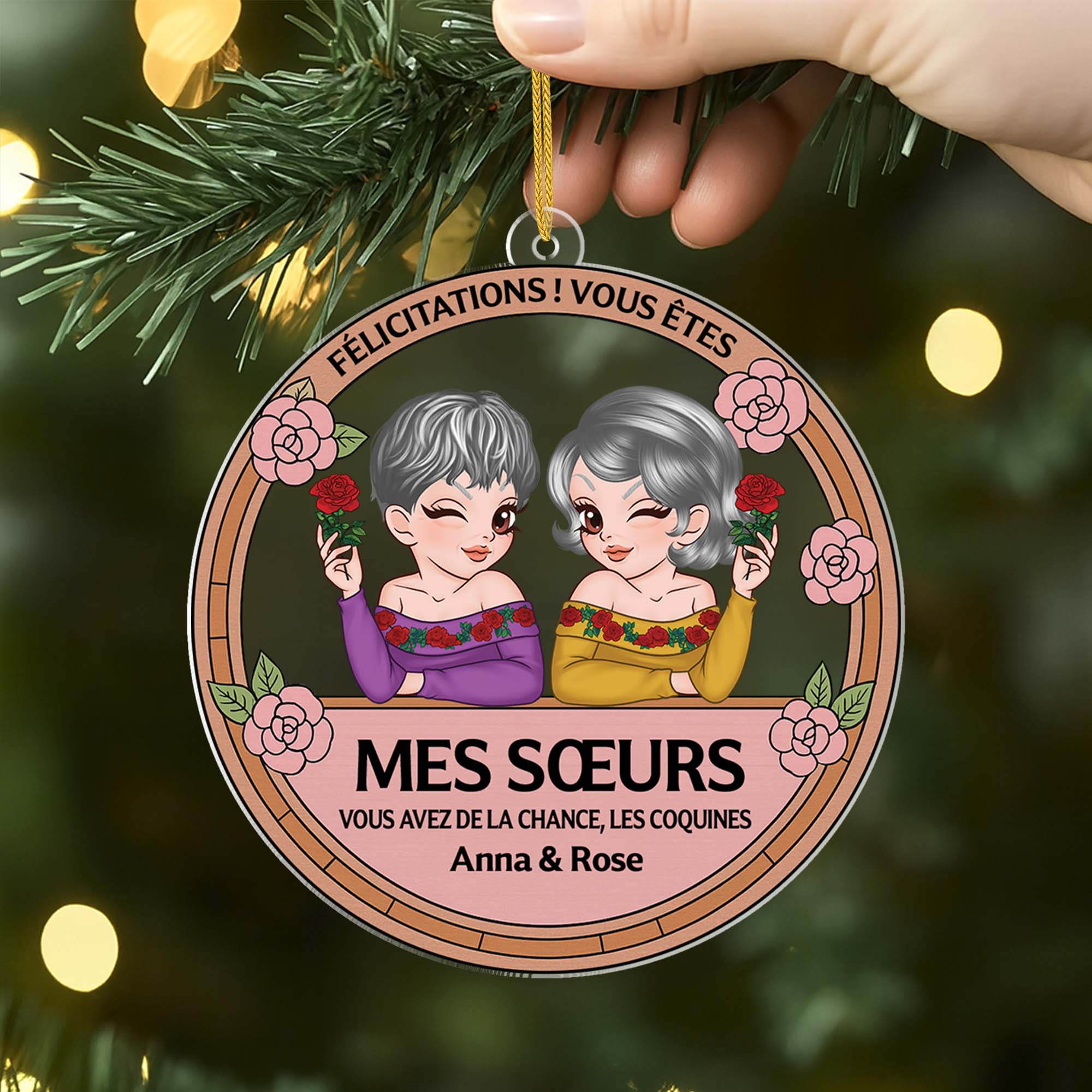 Ornement Acrylique Personnalisé - Tu Es Ma Meilleure Amie - Image 2