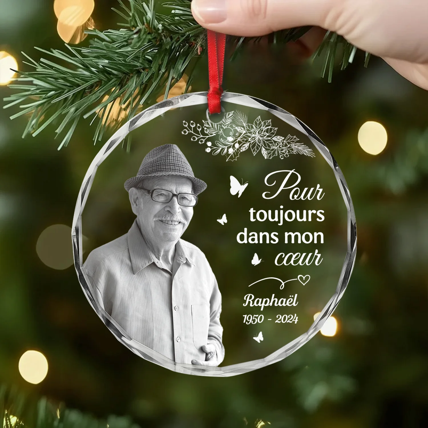 Ornement En Verre Maman Commémoratif Personnalisé - Je Suis Toujours Avec Toi - Image 2