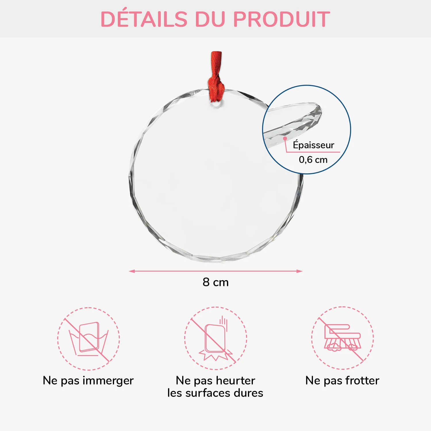 Ornement Noël En Verre Personnalisé Avec Photo- Bonnes Amies Comme Des Étoiles - Image 3