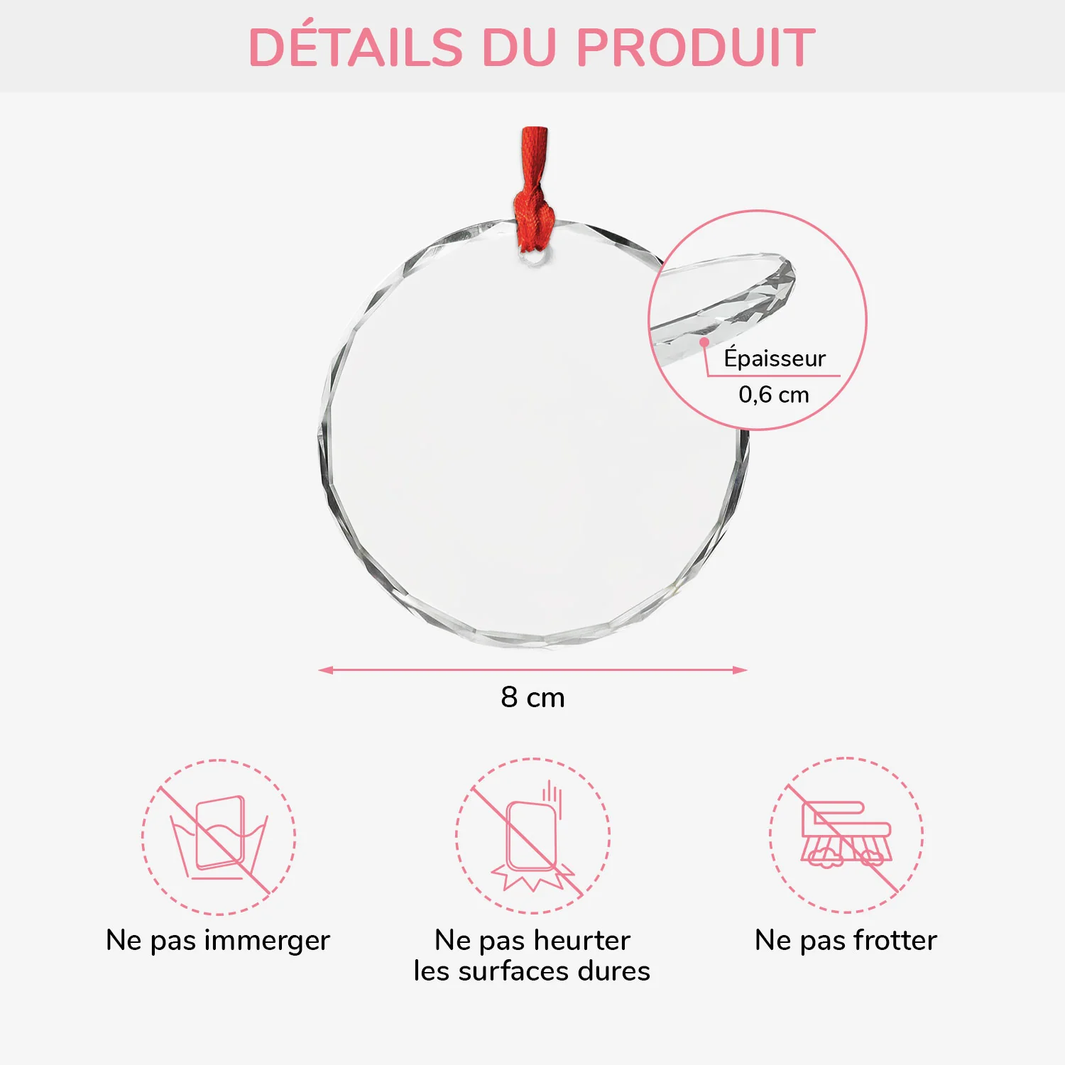 Ornement En Verre Personnalisé Noël Pour Couple - Tu Es De Loin Ma Préférée - Image 3