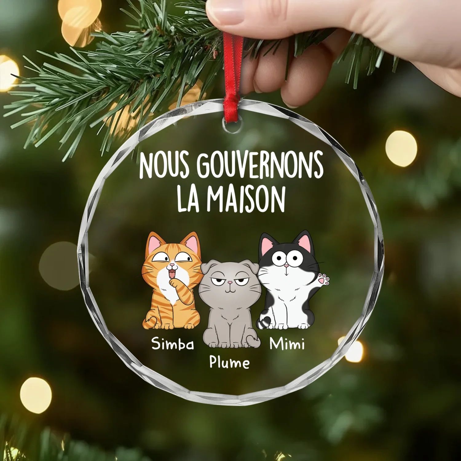 Ornement En Verre Personnalisé - On Fait La Loi À La Maison - Image 2
