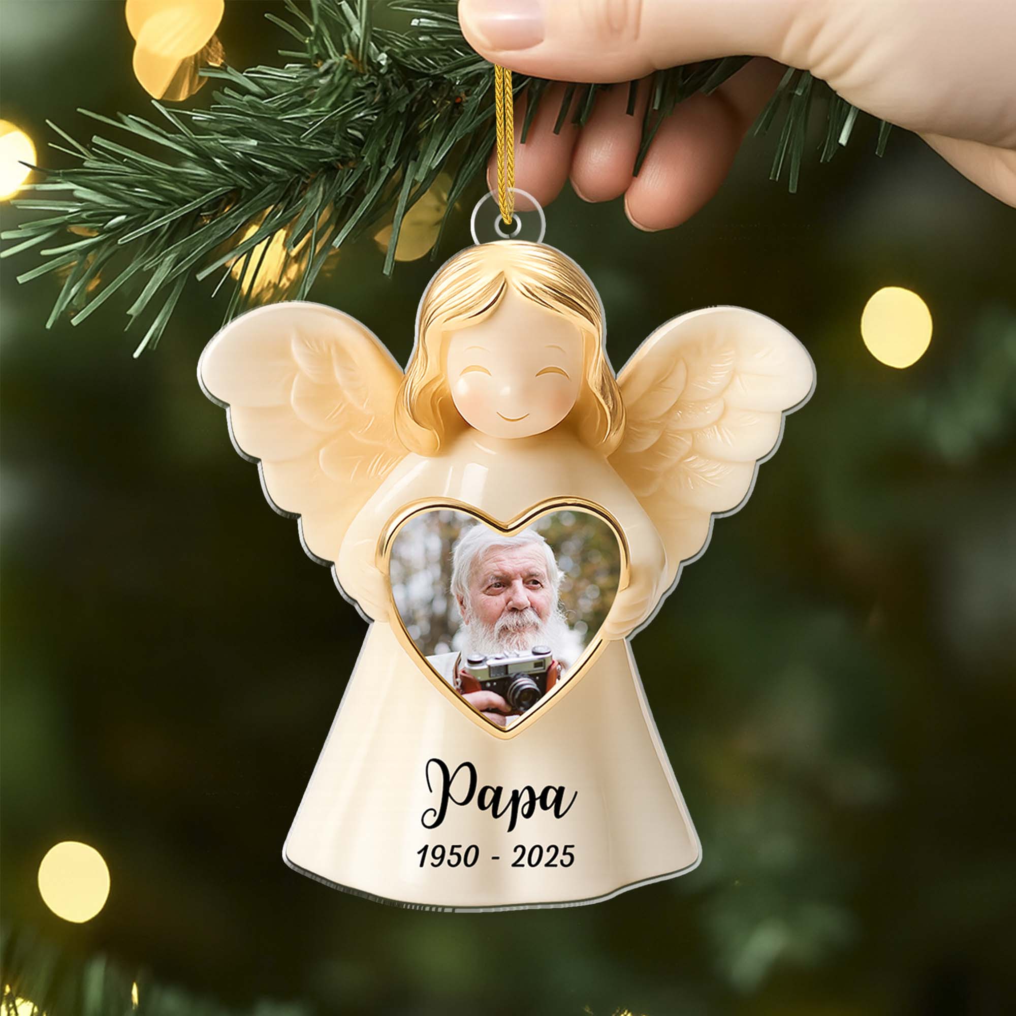 Ornement Noël En Acrylique Maman Commémoratif Personnalisé Avec Photo - Image 2