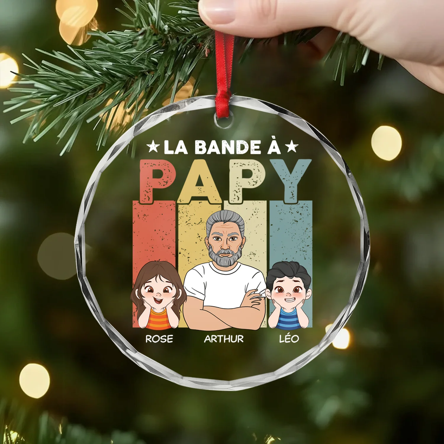 Ornement Noël En Verre Personnalisé - La Bande À Papa - Image 2