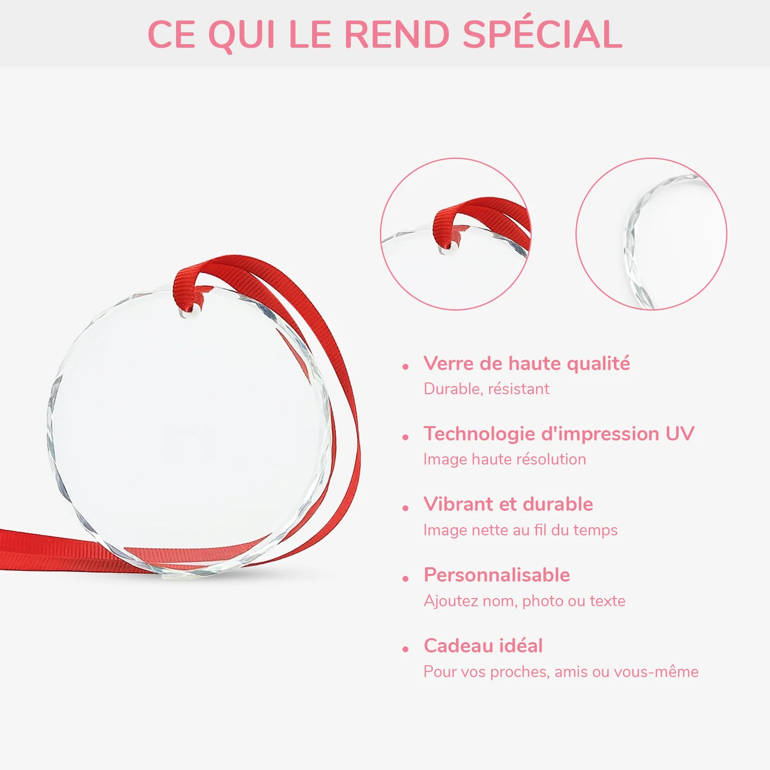 Ornement En Verre Personnalisé - Les Sœurs Sont Des Fleurs Différentes d'Un Même Jardin - Image 4