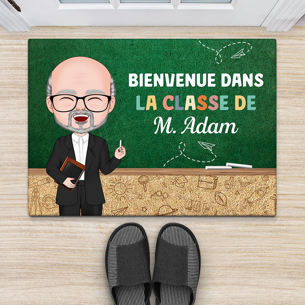 Paillasson Personnalisé - Bienvenue À La Classe - Cadeau Fin D'Année Scolaire - Image 2