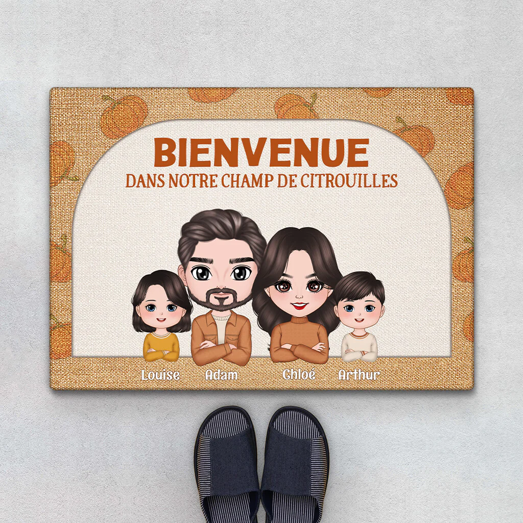 Personnalisation Paillasson - Citrouille Et Halloween