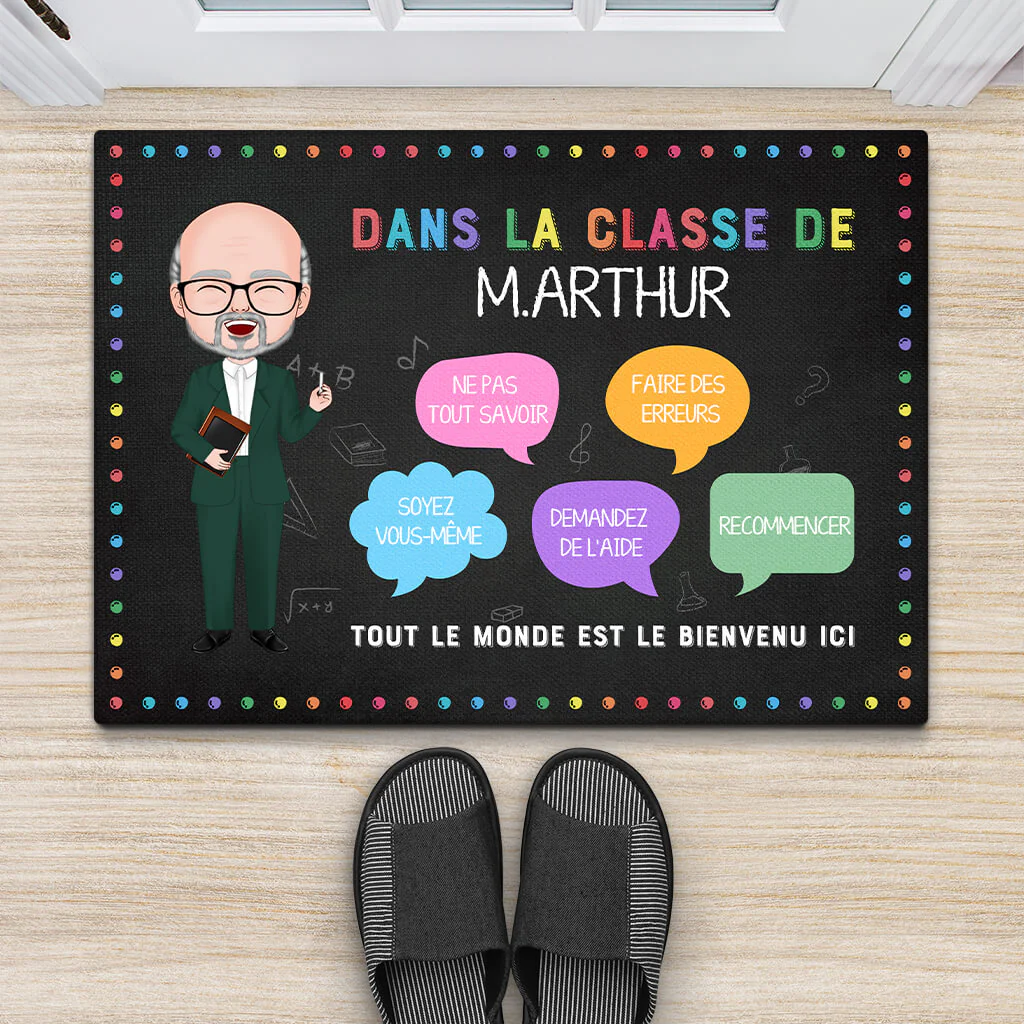 Paillasson Personnalisé - Cadeau Pour Professeur Personnalisé - Image 2