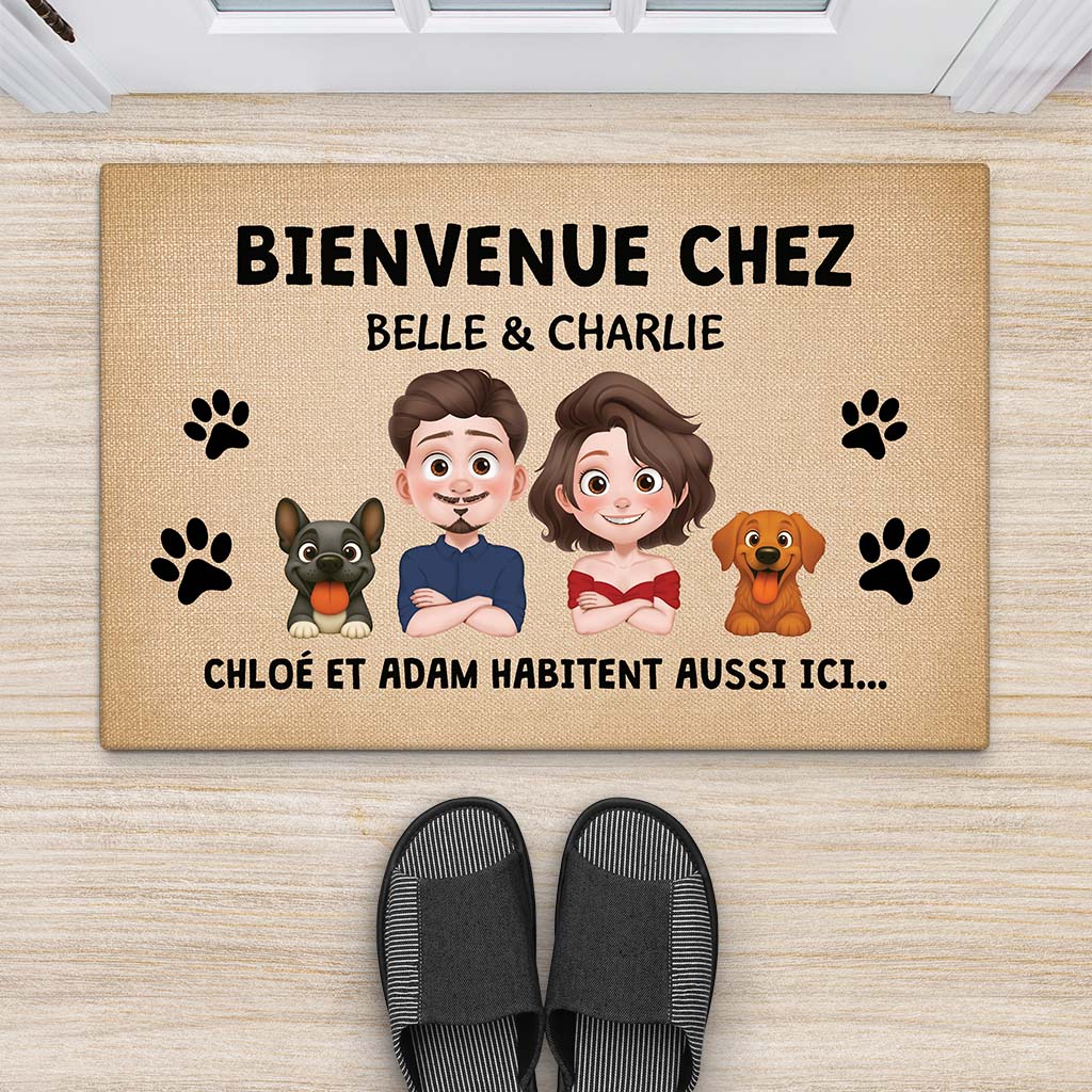 Tapis Chien Personnalisé – Bienvenue Chez Chien - Image 2