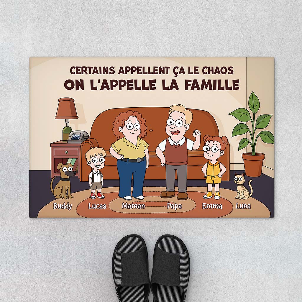 Paillasson Personnalisé Famille - On L'Appelle La Famille
