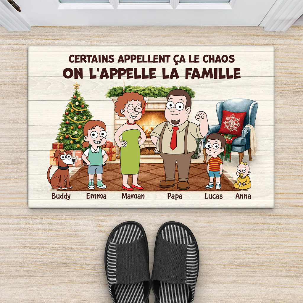Paillasson Personnalisé Famille - On L'Appelle La Famille - Image 2