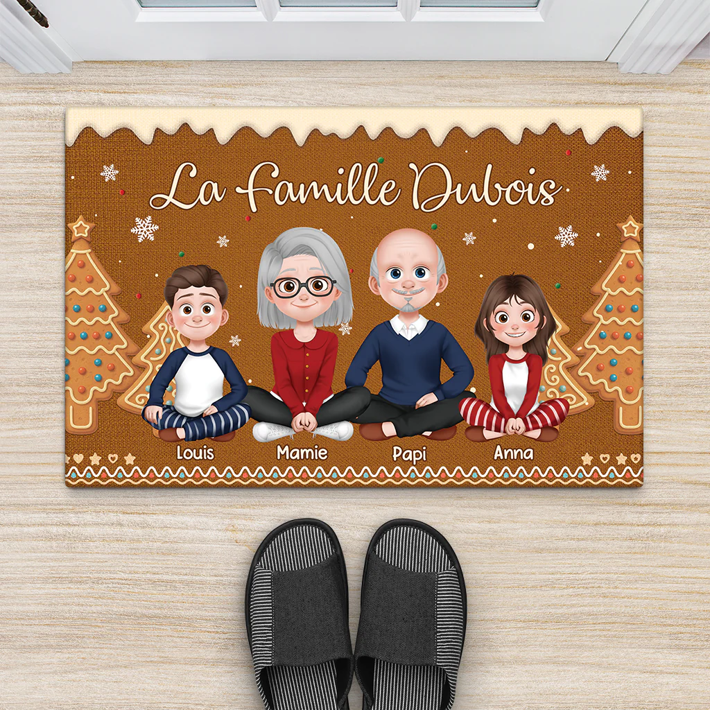 Paillasson Personnalisé Famille Nombreuse | Réunie Pour Noël - Image 2