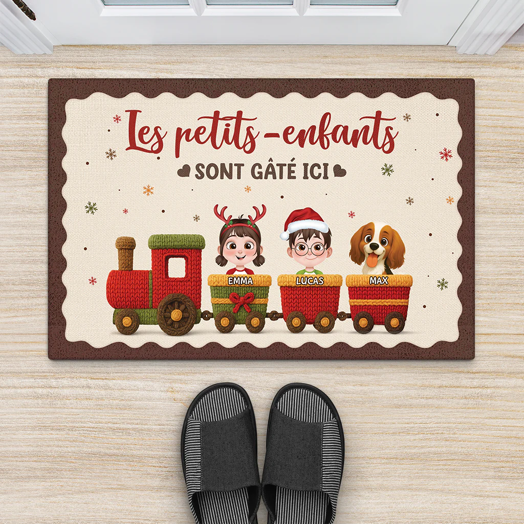 Paillasson Personnalisé Famille - Les Petits-enfants Sont Gâtés - Image 2